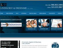 Tablet Screenshot of lindhorstlaw.com